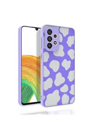 Zore Galaxy Uyumlu A33 5g Kılıf Desenli Kamera Korumalı Parlak Nora Kapak - No5 No5