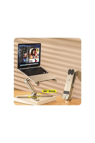 Ally Mc N86 Katlanabilir 360 Dönebilen Masaüstü Laptop Standı