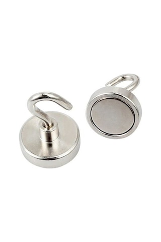 25mm Mıknatıs Güçlü Neodyum Askı Kanca Mıknatıs Tekli Paket N35