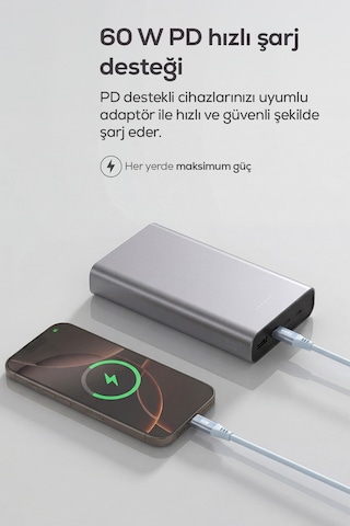 Type-c To Type-c Hızlı Şarj Kablosu 60w Pd, Ultra Esnek Silikon, 480mbps, 1.2m Mavi-v0201016