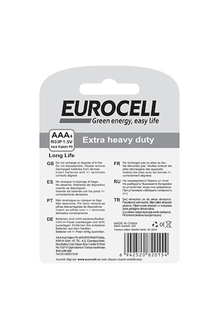 Eurocell Ince Kalem Pil Aaa4 R03p 1.5 V