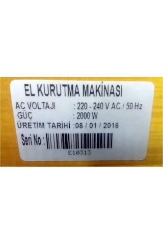 Palex Fotoselli 2000 W El Kurutma Makinesi