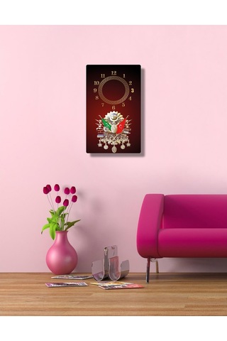 Decorıta Cam Saat | Osmanlı Tuğrası (322108054) Çok Renkli