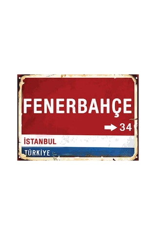 Fenerbahçe Yön Tabelası Görünümlü Tablo - Fenerbahçe Yazılı Poster - Kadıköy Tablo - Fenerbahçe - 611787700