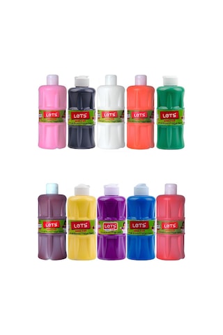 Lets Parmak Boyası 500ml 10lu Set