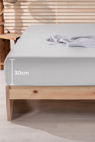 Nordqueen %100 Pamuk Tek Kişilik 100x200 Lastikli Çarşaf Gri