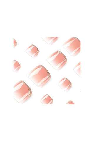 Glamous Pembe Parıltılı Ayak Parmakları, Sahne Performansı Ve Günlük Giyim İçin Kırılmaz Sahte Ayak Çivileri Diğer