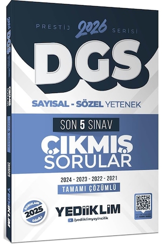 Yediiklim 2026 Dgs Prestij Serisi Sayısal Sözel Yetenek Tamamı Çözümlü Son 5 Sınav Çıkmış Sorular