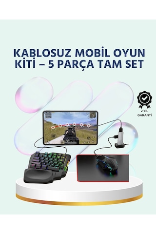 Tak-çalıştır Mobil Oyun Seti X8 Pro Teknolojili Klavye Mouse Kombo