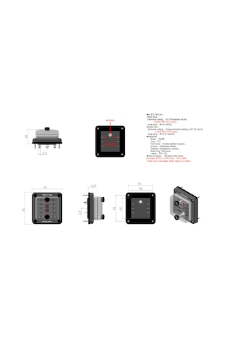Aubyhe 6 Yollu Ato/atc Su Geçirmez Sigorta Kutusu, Led Uyarı Işığı Ve Dayanıklı Malzeme İle Araç/marin Uygulamaları İçin