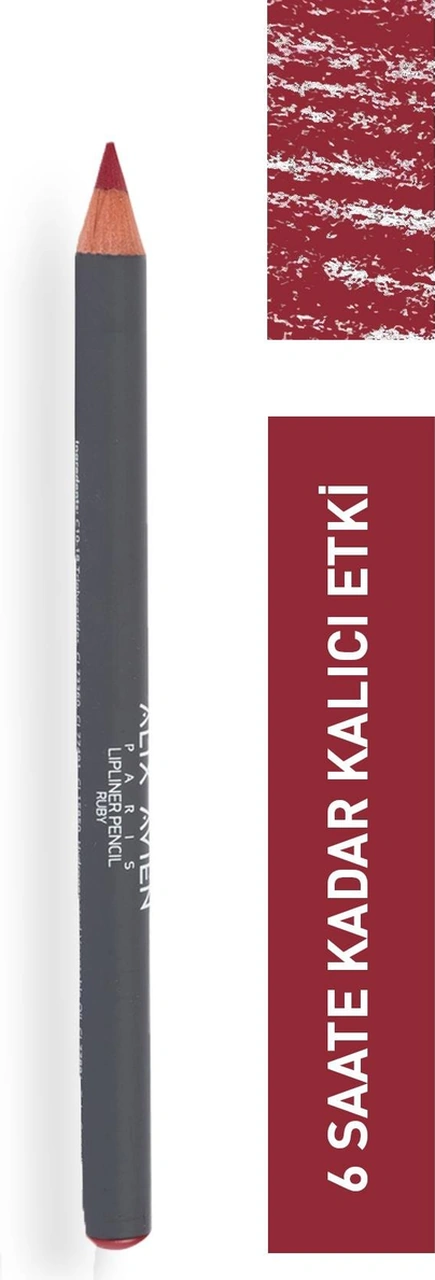 Alix Avien Uzun Süre Kalıcı Dağılma Yapmayan Nemlendirici Dudak Kalemi Lipliner Pencil Ruby