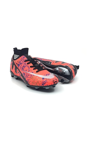 Taşpınar Laliga Erkek Günlük Çoroplı Halı Çim Saha Dişli Krampon Bağcıklı Spor Ayakkabı 36-45 Nar Gümüş Gümüş - Narçiçeği