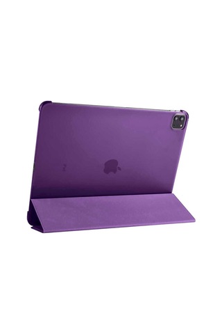 Apple Uyumlu iPad Pro 12.9 2021 5.nesil Zore Smart Cover Standlı 1-1 Kılıf Kapaklı Kılıf