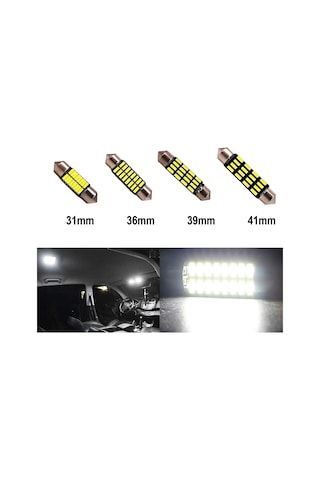 31mm Beyaz 8 Smd Sofit Oto Led Ampülü