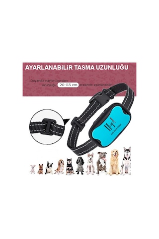 Hopdiye 683V Pilli Şoksuz Havlama Tasması 6-50 kg Için Uygun