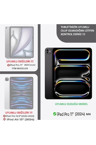 Apple Uyumlu iPad Pro 11 M4 2024 Tablet Nano Ekran Koruyucu A2836 A2837 A3006