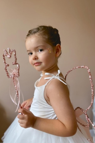 Le Mabelle Rose Pullu 2'li Kelebek Kanat Asa Set Rose