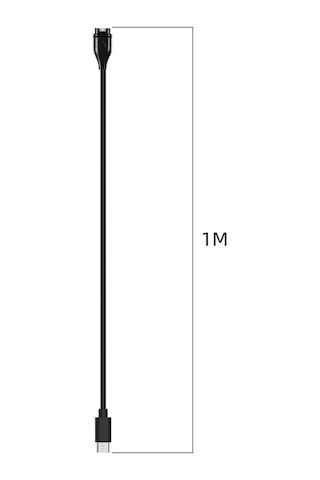 Veri İletimli Garmin Fenix 7x Type-c Bağlantı Noktalı Saat Şarj Cihazı İçin Siyah