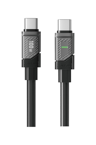 Lenyes Lc506 Type-c To Type-c Pd 100w Hızlı Şarj Özellikli Data Ve Şarj Kablosu 1m Siyah Siyah