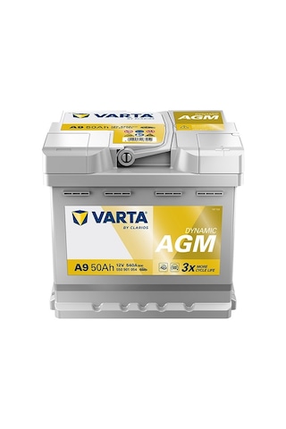Varta A9 12v 50ah 540a Dynamic Start Stop Agm Akü Üretim Tarihi:2025