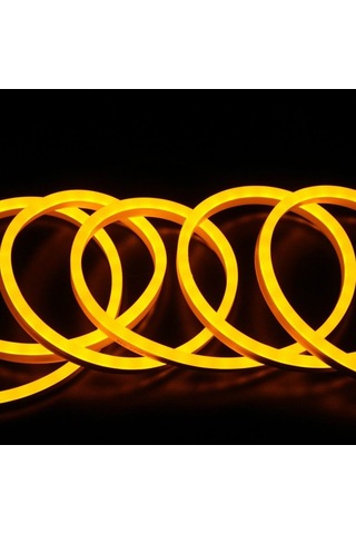 24v Neon Şerit Led Amber Işık