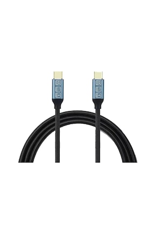 Philips Uyumlu 5A 100W UsbA to Type-C Örgülü 1.2M Hızlı Şarj Kablosu+ ScHitec Type-C to UsbA 3.0 Dönüştürücü Adaptör