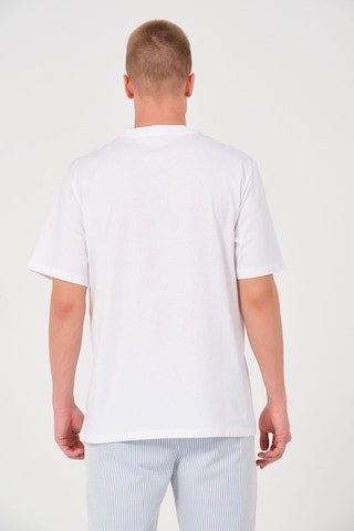 Rich Erkek %100 Pamuk Oversize Tişört Basic Bisiklet Yaka Kısa Kollu T-shirt Beyaz