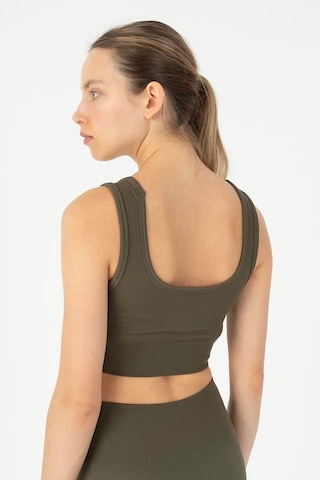 Maraton Slimfit Kadın Düz Yaka Haki- Bra Haki-