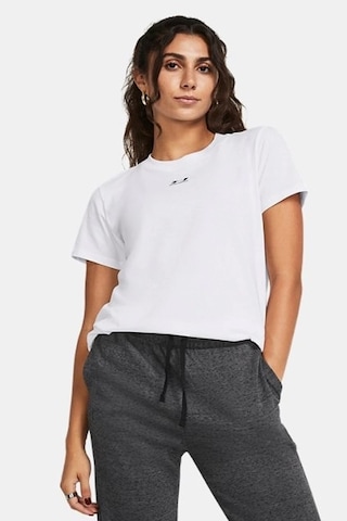 Under Armour Campus Core Kadın Tişört 1383648-100 Beyaz