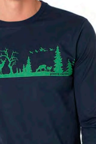 Pierre Cardin 6104 Erkek Uzun Kollu Bisiklet Yaka Pijama Takımı-lacivert Lacivert