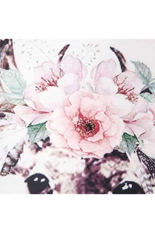 Vitale Pera Geyik Dekoratif Ahşap Tablo 80X80 Cm Ak.Fw0032