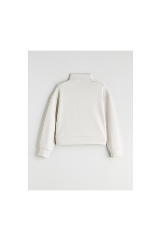 Lc Waikiki Alıta Cıty Farkıyla Lcw Kids Bej Dik Yaka Kız Çocuk Sweatshirt Bej - 931231248 Bej