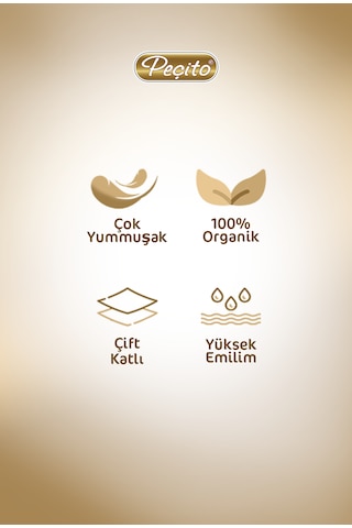 Peçito "500" Çift Katlı Pratik Mendil Çek Kullan Kutu Mendil 5adet X 100mendil