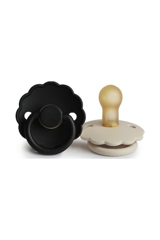 FRIGG Daisy İkili Kauçuk Emzik - Cream/Jet black 0-6 ay