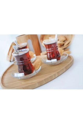 9105 Marisol Bambu Tepsi Açık Kahverengi
