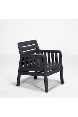 Lara 1+1+S Bahçe Takımı Balkon - Bahçe - Teras Mobilyası / Antr Gri