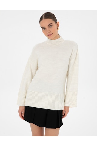 Pierre Cardin Kadın Ekru Kazak /triko 50310958-vr019 Ekru