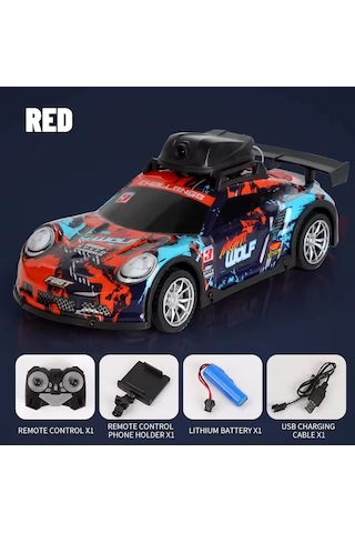 Usb Şarjlı Kameralı Oyuncak Spor Araba Turuncu - Mavi