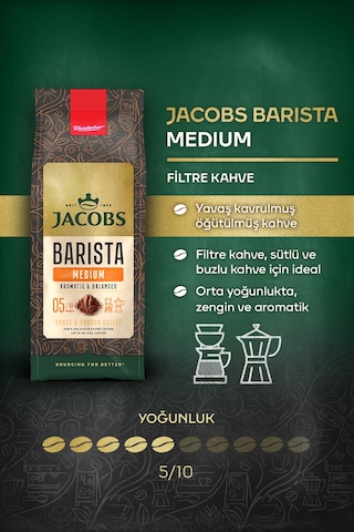 Jacobs Barista Classic + Medium + Intense Filtre Kahve Tanışma Seti 3 x 200 G