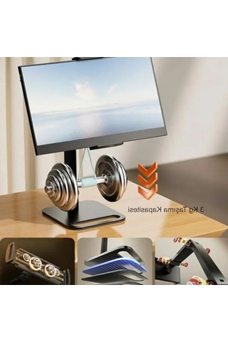 12-16 İnç Tablet Ve Telefon İçin Metal 360 Döner Tutucu Stand