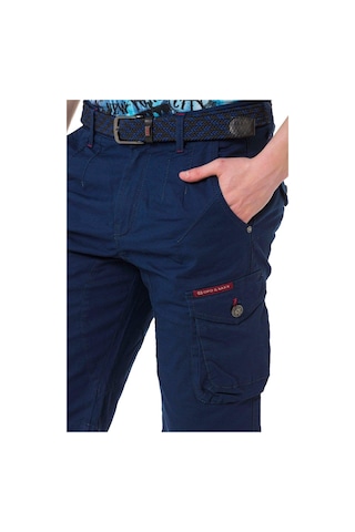 Cipo & Baxx Ck265 Gri Kargo Cepli Keten Kapri Lacivert