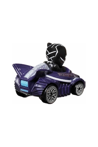 Racerverse Tekli Model Araba - Figürlü Yarış Arabası - Marvel Black Panther Kara Panter - 7 Cm