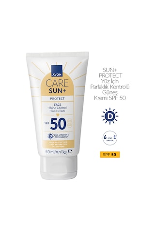 Avon Sun+ Protect Yüz İçin Parlaklık Kontrolü Güneş Kremi SPF50 2 x 50 ML