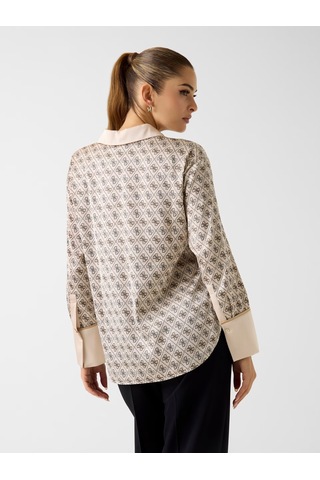 Guess W4yh47wf1t2 Ls Alexandra Kadın Gömlek Bej