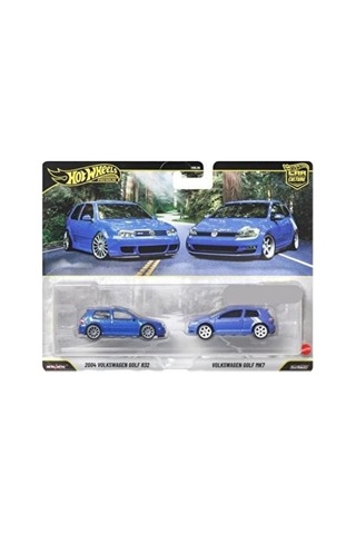 Hot Wheels Premium 2 Pack Mavi Renkli 1:64 Ölçekli Araçlar İle Yetişkin Koleksiyoncular