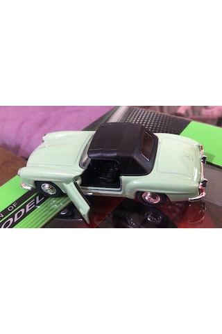 Model Metal Araba 1/36 Çek Bırak 1955 Yeşil Mercedes Benz 190sl
