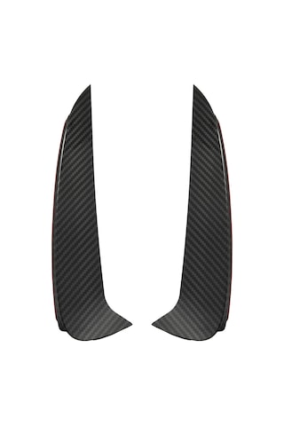 Crackedice Mercedes Benz İçin Arka Tampon Trim Kapağı Araba Tasarımı Karbon Fiber