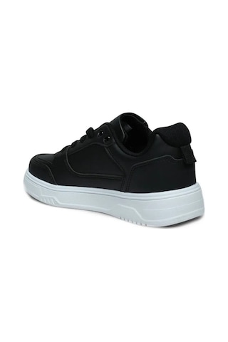 Best Of 2081-26 Cilt Deri Anatomik Bağcıklı Sneaker Siyah Beyaz 36-40 Siyah