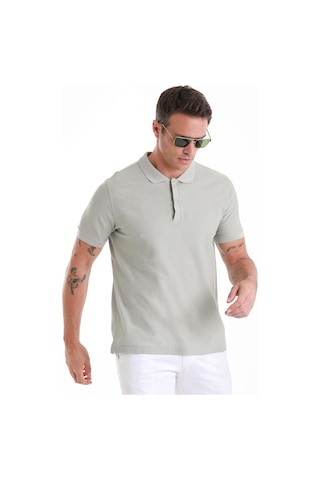 Hatemoğlu Gri Regular Fit Düz Merserize Polo Yaka 100% Pamuk Tişört 35362024c021 007 Gri