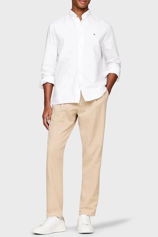 Tommy Hilfiger Erkek Gömlek Mw0mw35774 Ybr Beyaz Beyaz